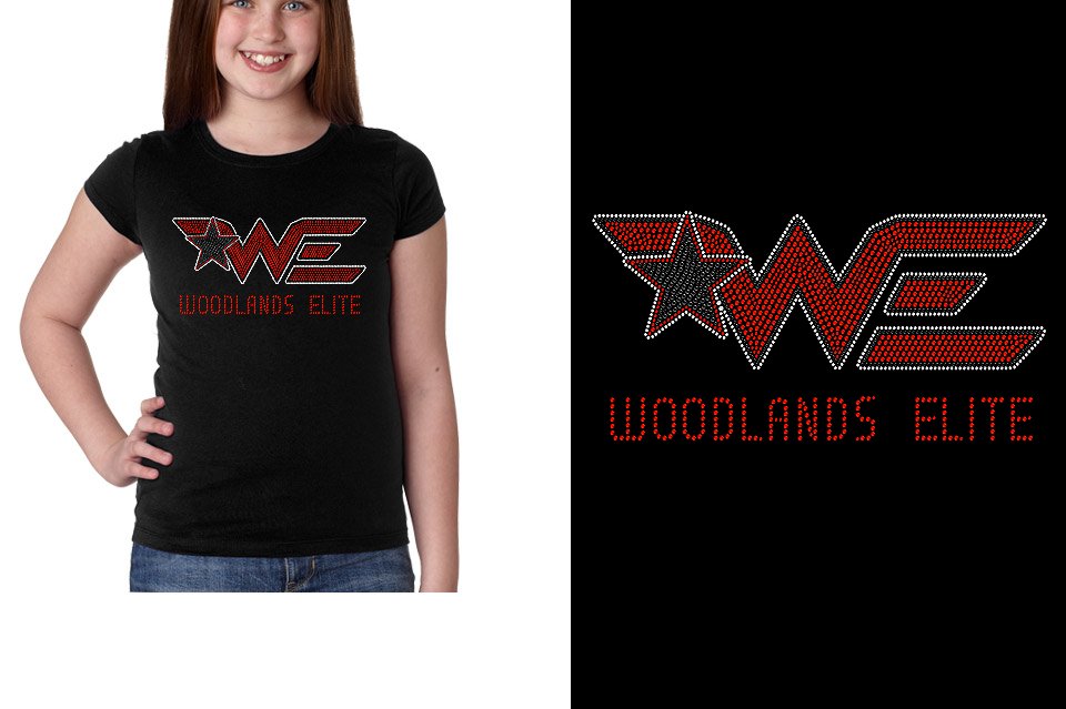 Rhinestones Woodlands Elite Youth Girls' Princess T-Shirt