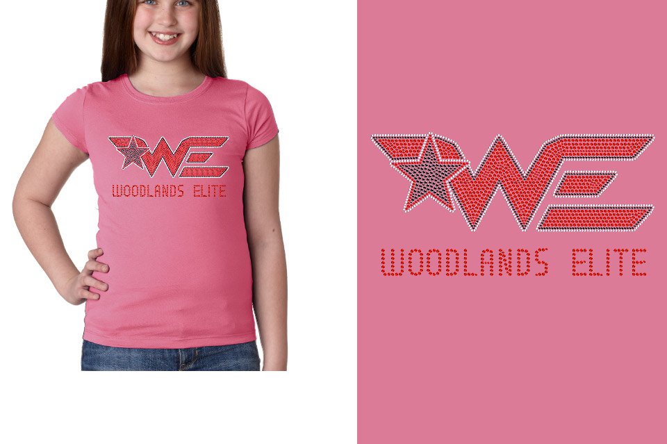 Rhinestones Woodlands Elite Youth Girls' Princess T-Shirt