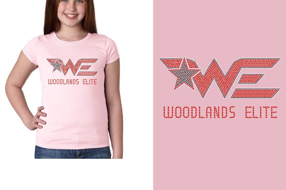 Rhinestones Woodlands Elite Youth Girls' Princess T-Shirt