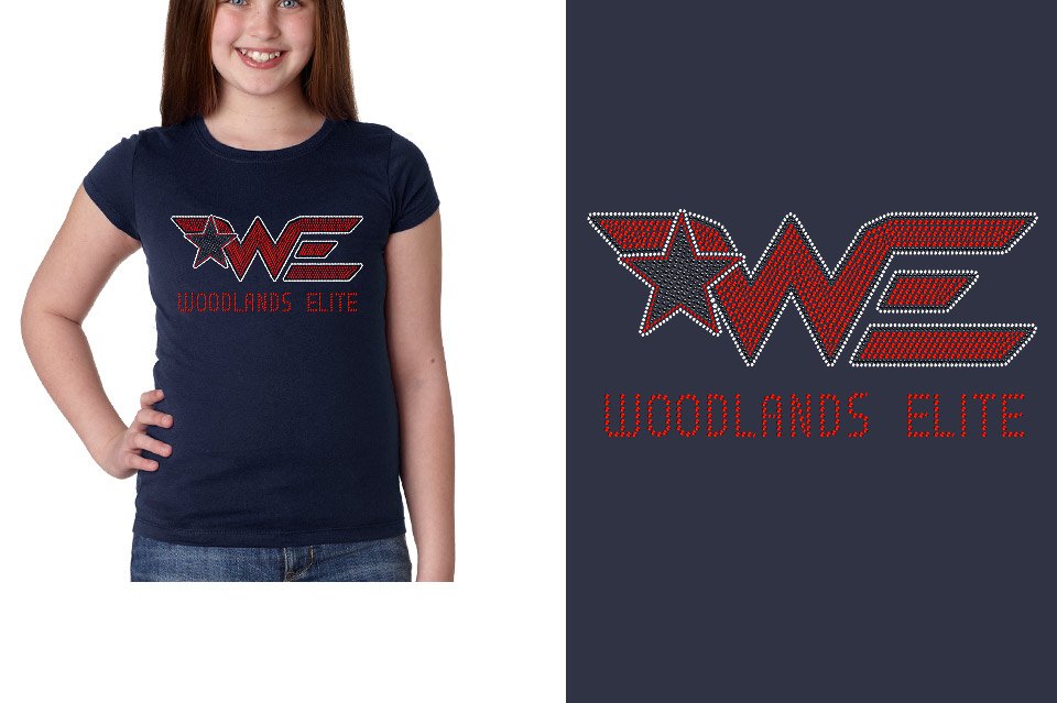Rhinestones Woodlands Elite Youth Girls' Princess T-Shirt