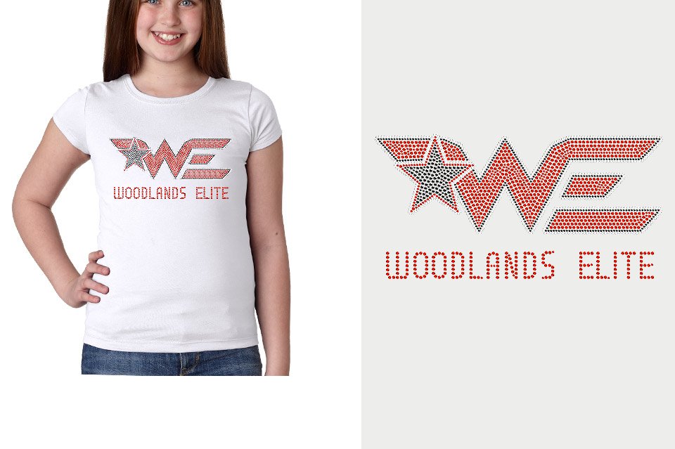 Rhinestones Woodlands Elite Youth Girls' Princess T-Shirt