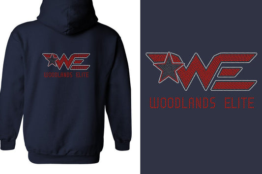 Rhinestones Woodlands Elite Unisex Zip Hoodie