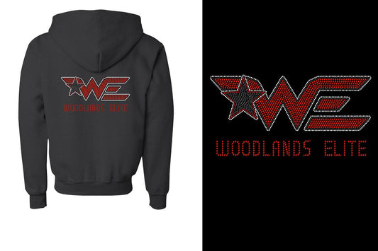 Rhinestones Woodlands Elite Youth Unisex Zip Hoodie