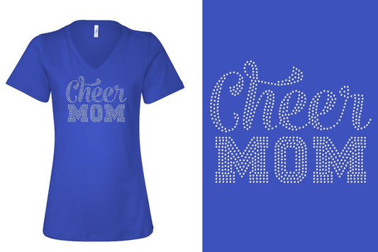 Rhinestones Woodlands Elite Mom Women's Relaxed V-Neck
